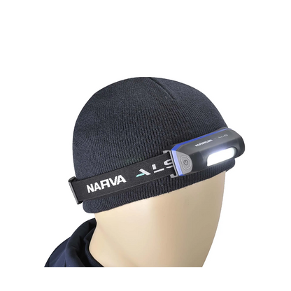 Head Lamp, Narva, LED, Detachable, Rechargeable, 120lm - Each