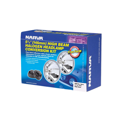 Headlamp Conversion Kit, Narva, Halogen, H1, High Beam, 12v, 100w, 146mm - Each