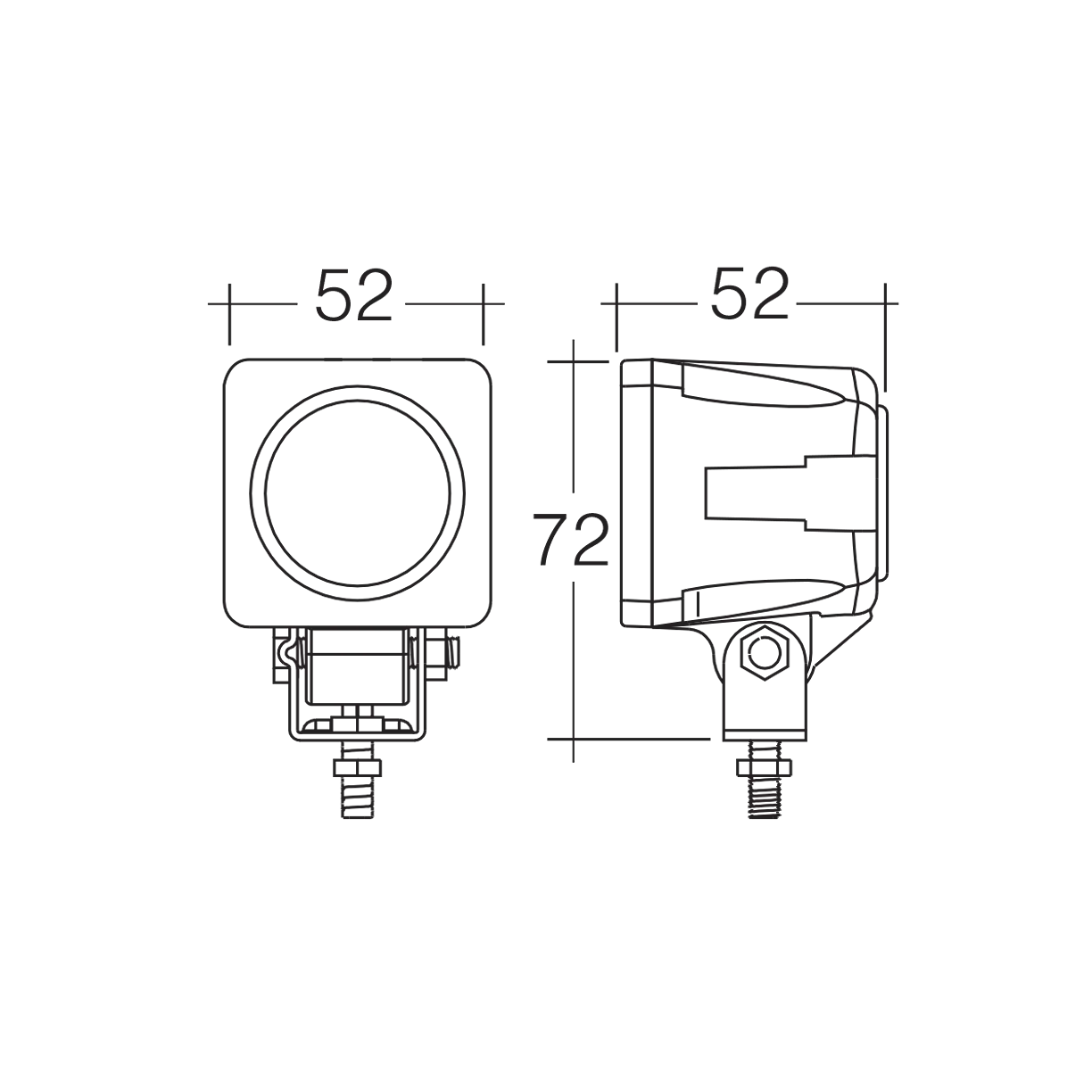 Work Lamp, Narva, LED Spread Beam, 10-80v - Each