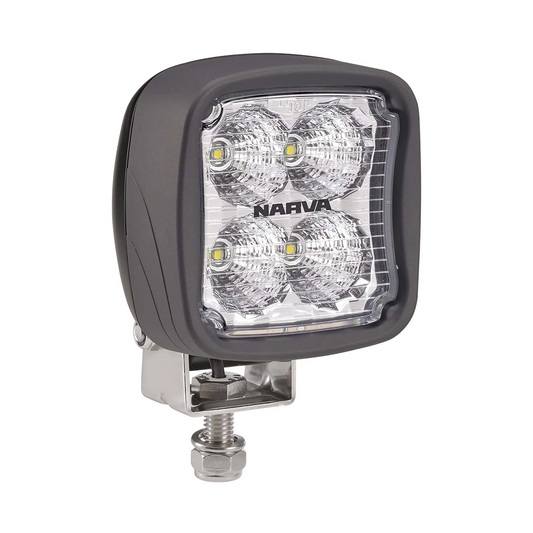 Work Lamp, Narva, LED Flood Beam, 9-64v, Black - Each