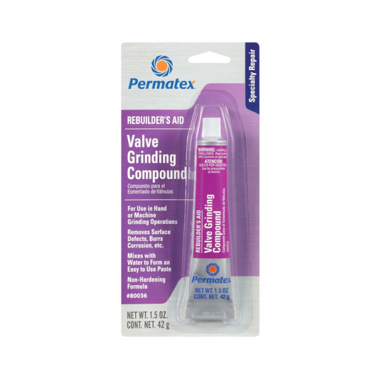 Valve Grinding Compound, Permatex, for Hand and Machine Grinding Machines, 42.0g - Each