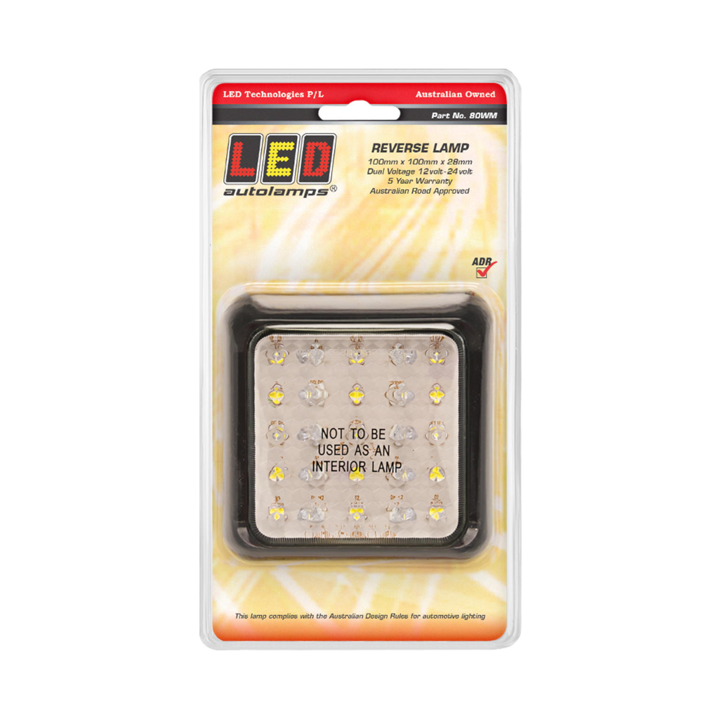 Lamp, LED Autolamps, 80 Series, LED, Reverse, White, 12-24 - Each