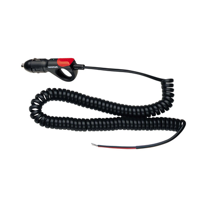 Cigarette Lighter Plug, Narva, LED Indicator, Spiral Lead - Each