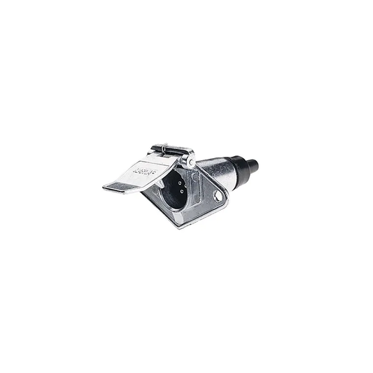 Trailer Socket, Narva, 7 Pin Small Round, Metal - Each