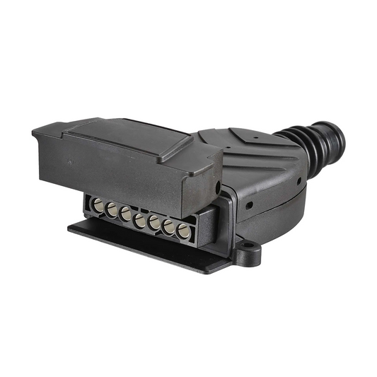 Trailer Socket, Narva, 7 Pin Flat, Waterproof - Each
