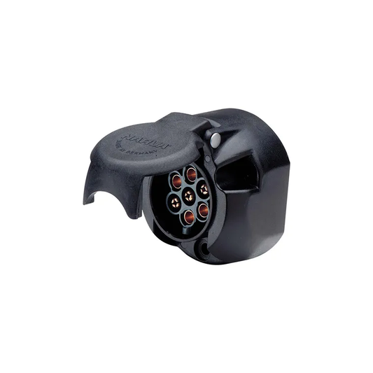 Trailer Socket, Narva, 7 Pin Large Round, Plastic - Each