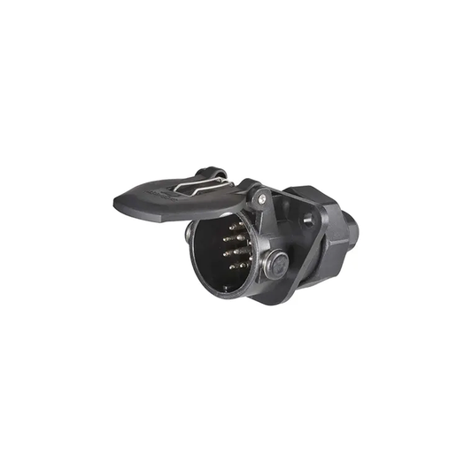 Trailer Socket, Narva, 15 Pin, Heavy Duty, Euro Round, Plastic, 24v - Each