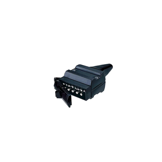 Trailer Plug, Narva, 12 Pin Flat - Each