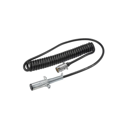 Suzi Coil, Narva, 7 Core (6 x 4mm, 1 x 5mm), Short/Long Tails with 1 x Heavy Duty Plug, 4.6mm - Each