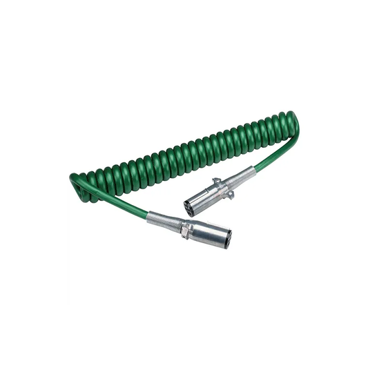 Suzi Coil, 7 Core (4 x 5mm, 2 x 6mm, 1 x 8 AWG), Short Tails with Plugs, Heavy Duty, 4.6m - Each
