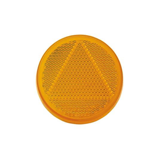 Reflector, Narva, Retro, Self Adhesive, 65mm, Amber - Each