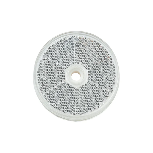 Reflector, Narva, Retro, Central Fixing Hole, 60mm, Clear - Each
