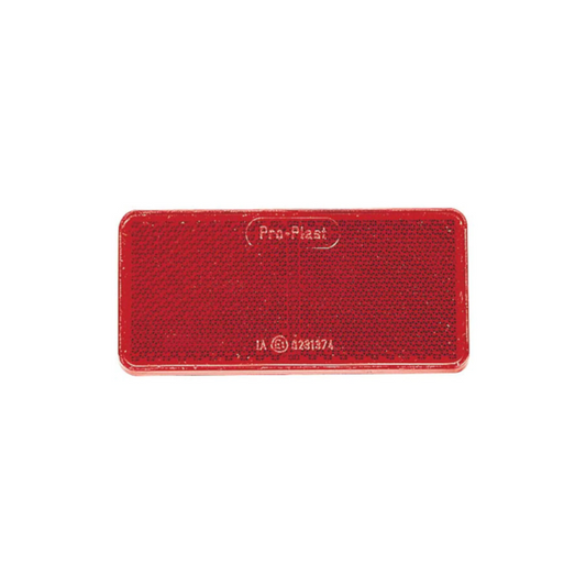 Reflector, Narva, Retro, Self Adhesive, 94 x 44mm, Red - Each