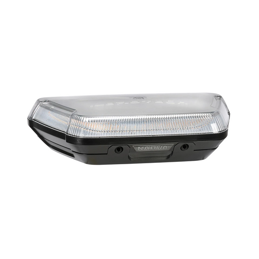 Light Box, Narva, Aerotech Mini LED, Flange Base, 12/24v, Clear Lens, Amber - Each
