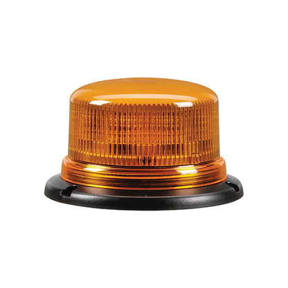 Strobe/Rotator Light, Narva, Eurotech Low Profile LED, Flange Base, 12/24v, Amber - Each