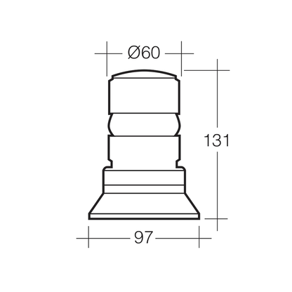 Beacon, Narva, Strobe, Quad Flash Amber, Flange Base, 12-80v - Each