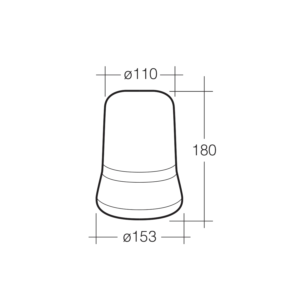 Rotating Beacon, Narva, Optimax, Flange Base, 12/24v, Amber - Each