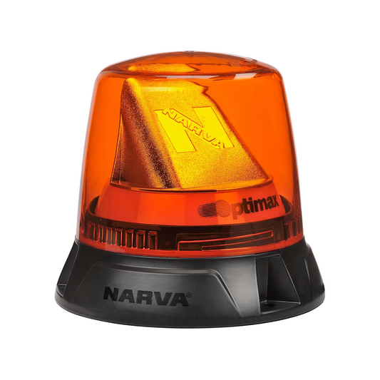 Beacon, Narva, LED, Optimax Flange, Amber, 12/24v - Each