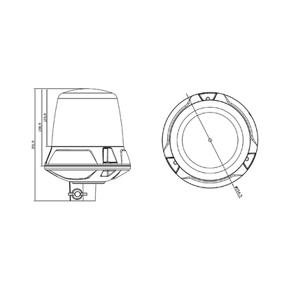 Beacon, Narva, LED, Optimax Pole Mount, 12/24v - Each