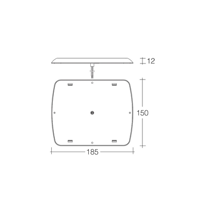 Light, Narva, LED Interior Light, On/Dim/Off, 9-33v, 185 x 150mm - Each