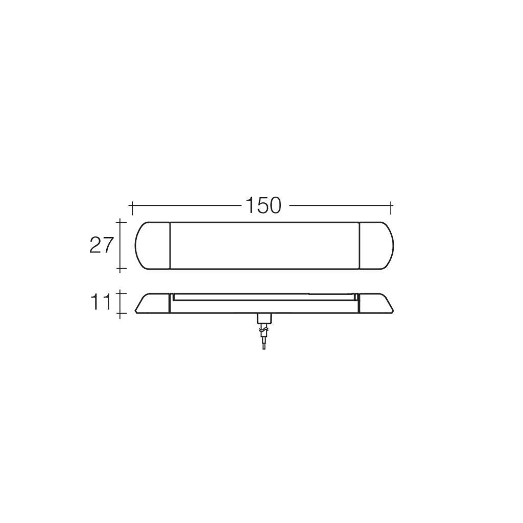 Strip Lamp, Narva, LED, 12/24v, 150mm - Each