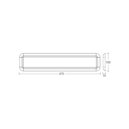 Interior Light Panel, Narva, LED Without Switch, 10-30v - Each