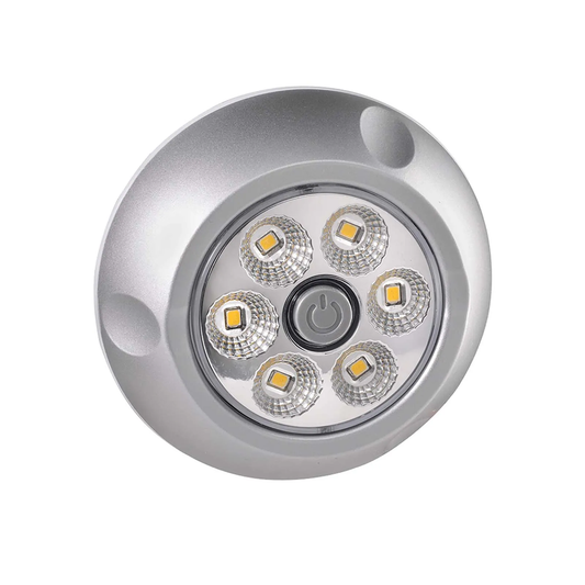 Light, Narva, Interior Lamp, Swivel Mount, On/Off Switch, 12/24v, Silver Base - Each