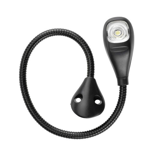 Light, Narva, Reading Light, LED, Flexible Arm, Off/On Lens Switch, 9-33v, 40cm - Each