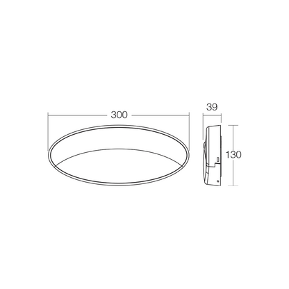 Light, Narva, Awning Lamp, LED, 9-33v, 300mm, White - Each