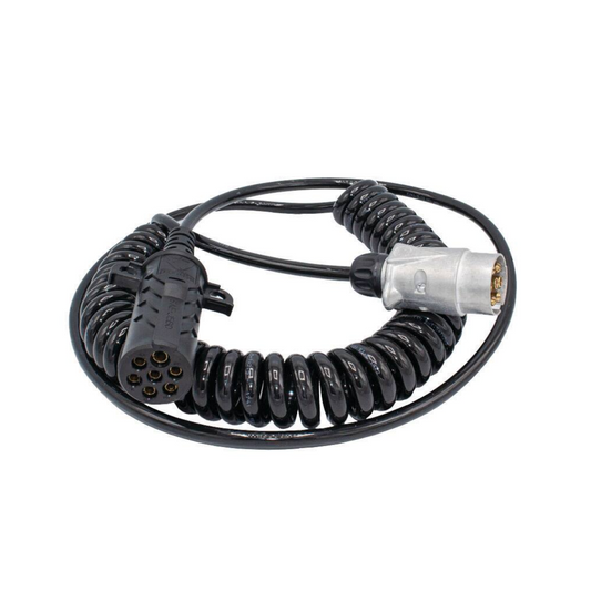 Suzi Coil, Hella, (L) Tail, 7 Pin Heavy Duty Connector and 7 Pin Metal Plug, 6 x 1.5 + 1 x 1.25 - Each