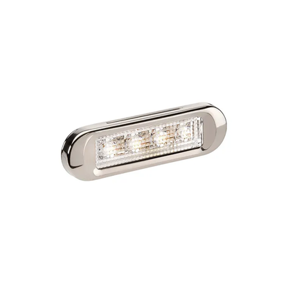 Light, Narva, Front End Outline, Marker Lamp, LED, 10-30v, White, Steel Cover - Each
