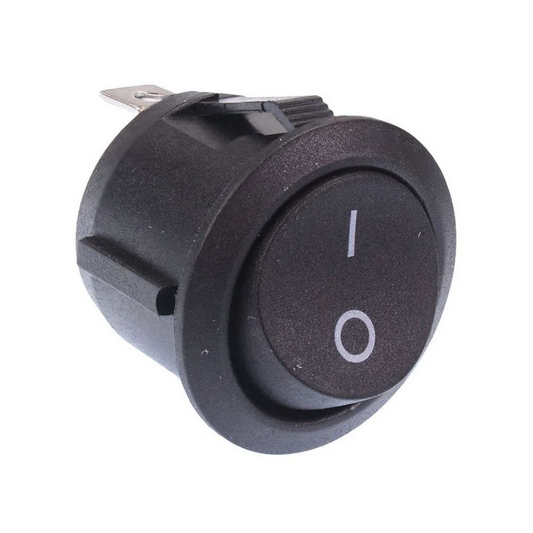 Switch, Round Rocker, Off/On, 20mm, 12/24v, 8/16a - Each