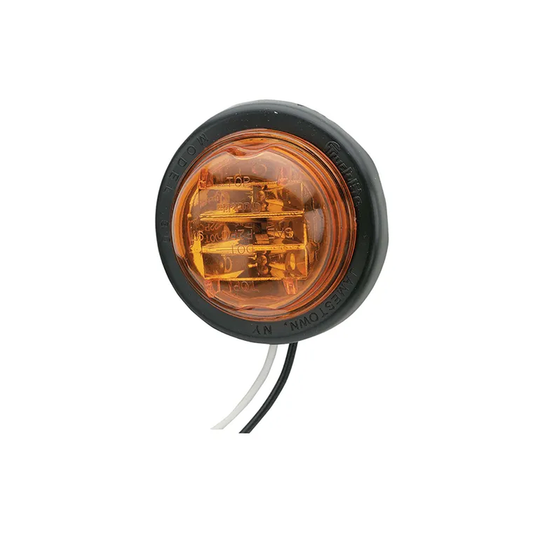 Side Direction Indicator Lamp, Narva, Model 30, LED, Vinyl Grommet, 12v, Amber - Each