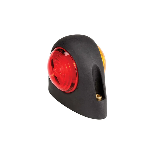 Side Marker Lamp, Narva, LED, Neoprene Body, 9-33v, Red/Amber - Each