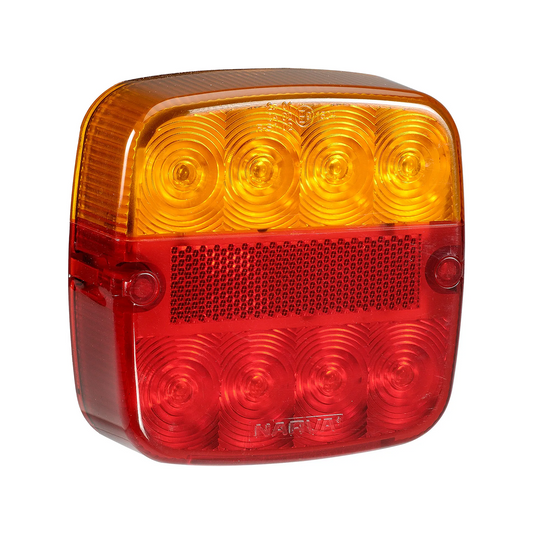 Rear Stop/Tail/Indicator Lamp, Narva, LED, 0.5m Cable, 9-30v, Red/Amber - Each