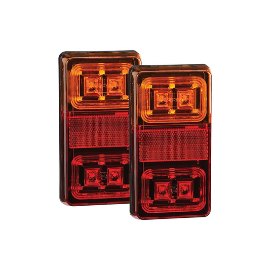 Rear Stop/Tail/Indicator Lamp, Narva, Model 35, 12v, 150 x 80mm - 2 Pack