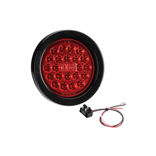 Rear Stop/Tail Lamp, Narva, LED, Vinyl Grommet, 9-33v, Red - Each