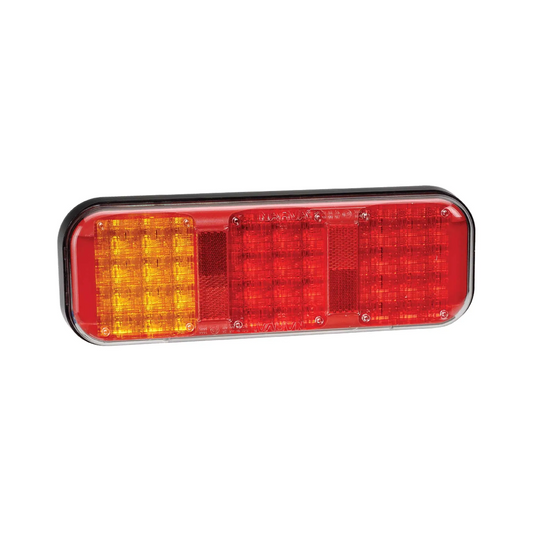 Rear Twin Stop/Tail, Indicator Lamp, Narva, LED, 0.5m Cable, 9-33v, Red/Amber - Each