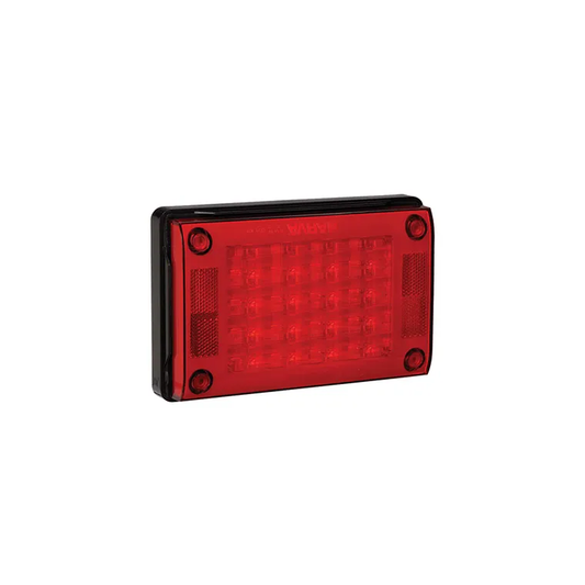 Rear Stop/Tail Lamp, Narva, LED, 0.5m Cable, Black Housing, Security Plugs, 9-33v, Red - Each