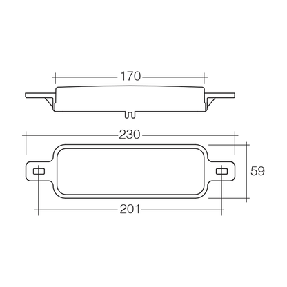 Front Direction Indicator, Narva, Front Position Lamp, LED, 10-33v, Amber/Clear - Each