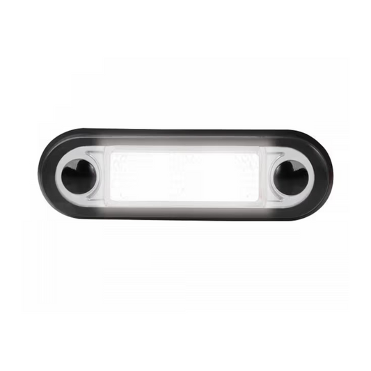 Interior Lamp, Hella, LED Courtesy Lamp Narrow Rim, 9-33v, 0.5w, White - Each