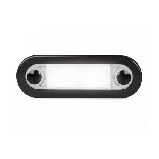 Interior Lamp, Hella, LED Courtesy Lamp Wide Rim, 10-33v, 0.5w, White - Each