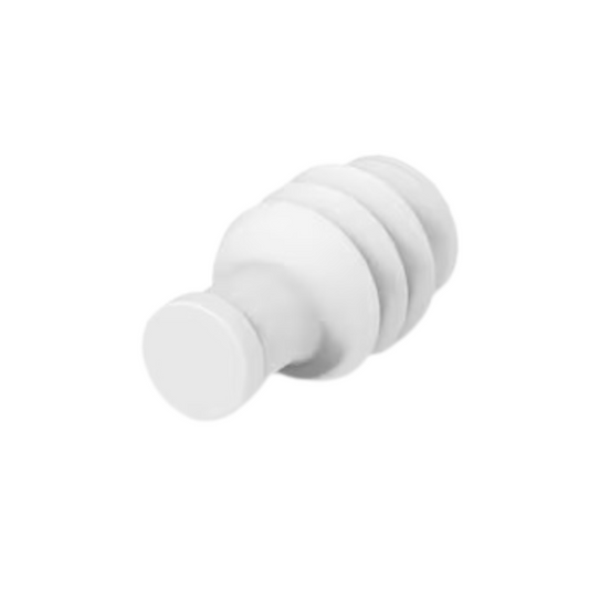 Cavity Blanking Plug, MCON, White, Silicone, D4, 4.0mm Cavity - Each