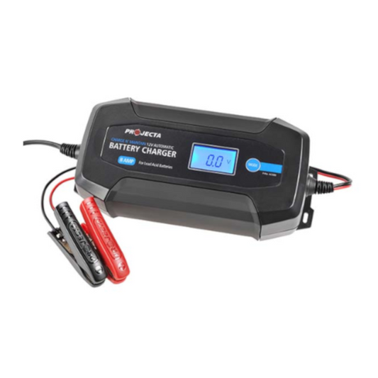 Battery Charger, Projecta, Automatic, "Charge N' Maintain", 8 Stage, 8a, 12v - Each