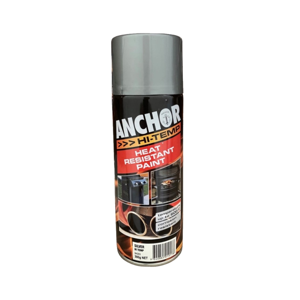 Paint, Anchor, High Temp, Silver, Aerosol, 300g - Each