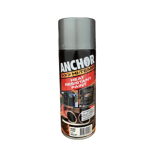 Paint, Anchor, High Temp, Silver, Aerosol, 300g - Each
