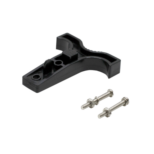 Anderson Plug Y Handle, with Locking Tab, Top/Bottom Grips, Suits 50a, Black - Each