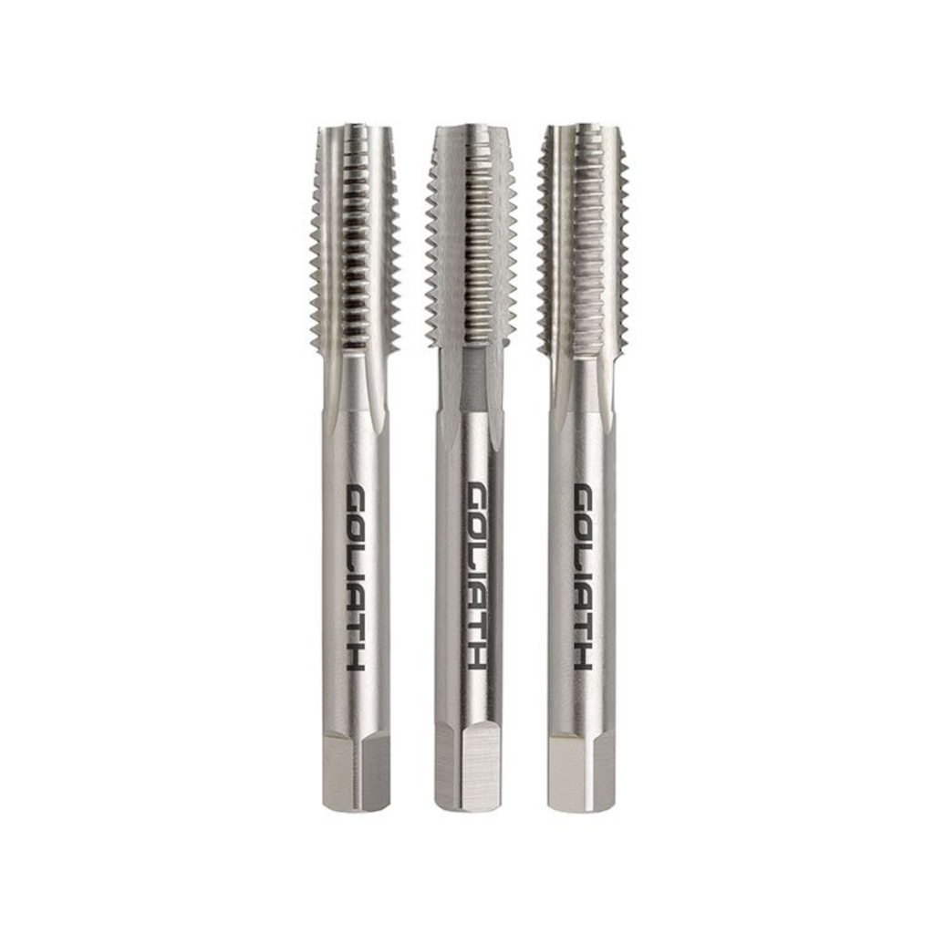 Tap Set, Bordo Goliath, Bright Finish, Start/Int/Bottoming, Goliath, M6 x 1.00 - 3 Piece