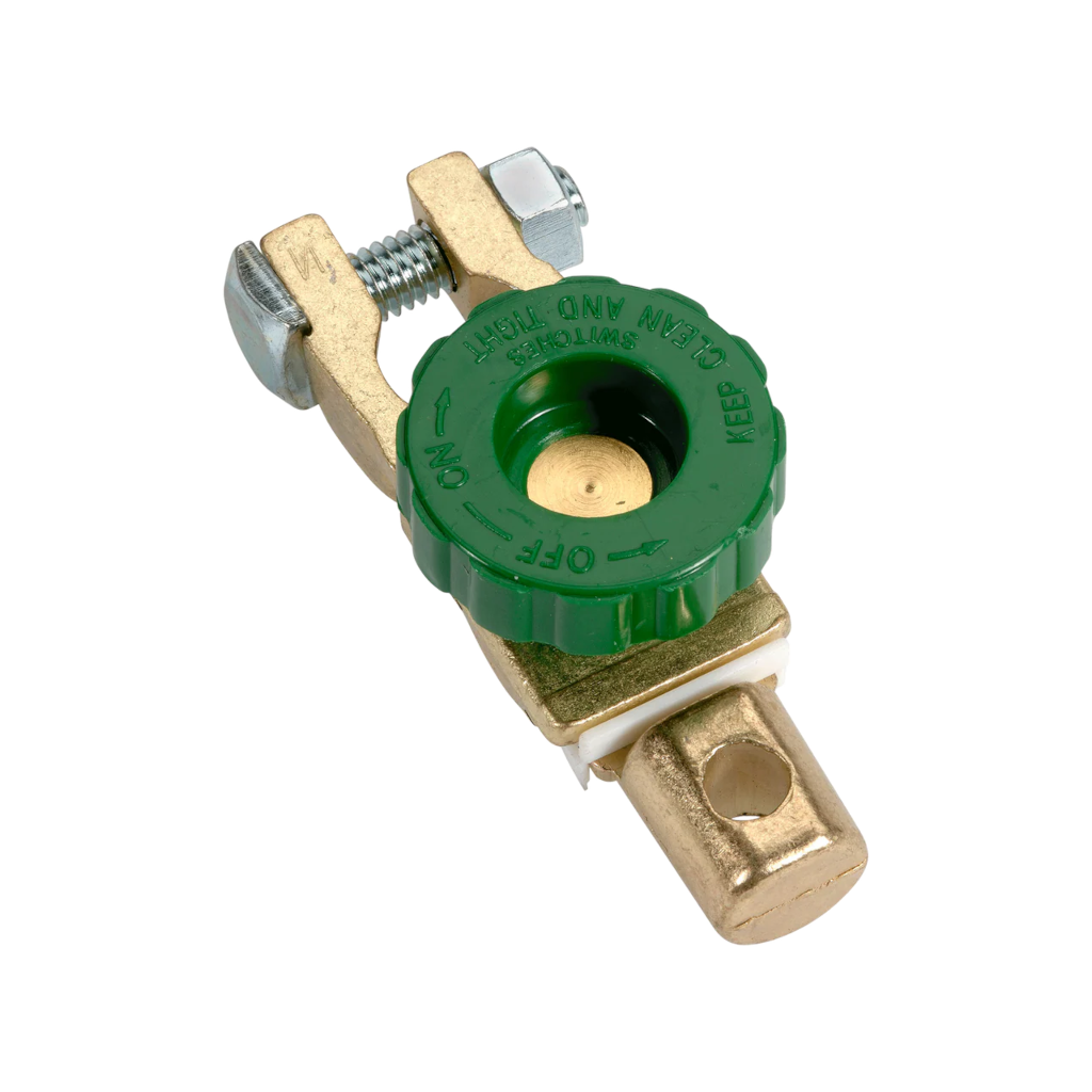 Battery Terminal, Isolating Master Switch, Negative, Brass - Each