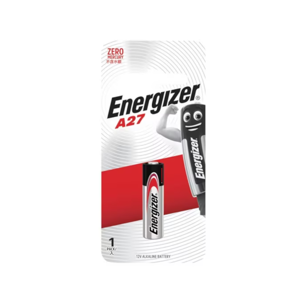Battery, Energizer, Alkaline, Suits Car Remote, Size A27 - Each